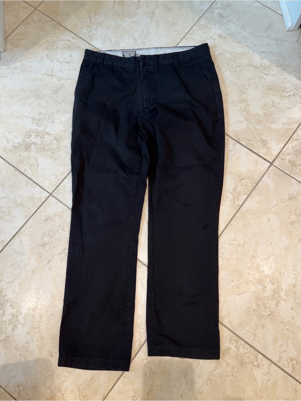 Volcom Men's Black Chinos - Straight Fit